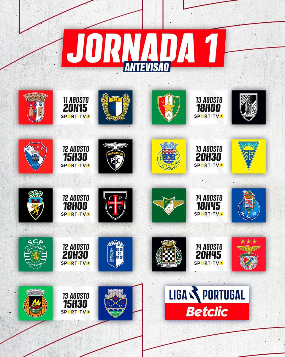 abracadeirapt's tweet image. #LigaPortugalBetclic está de volta!

Dérbi entre Braga e Famalicão abre as honras às 20H15 na Pedreira. 

Quem leva a melhor? 👀🔥