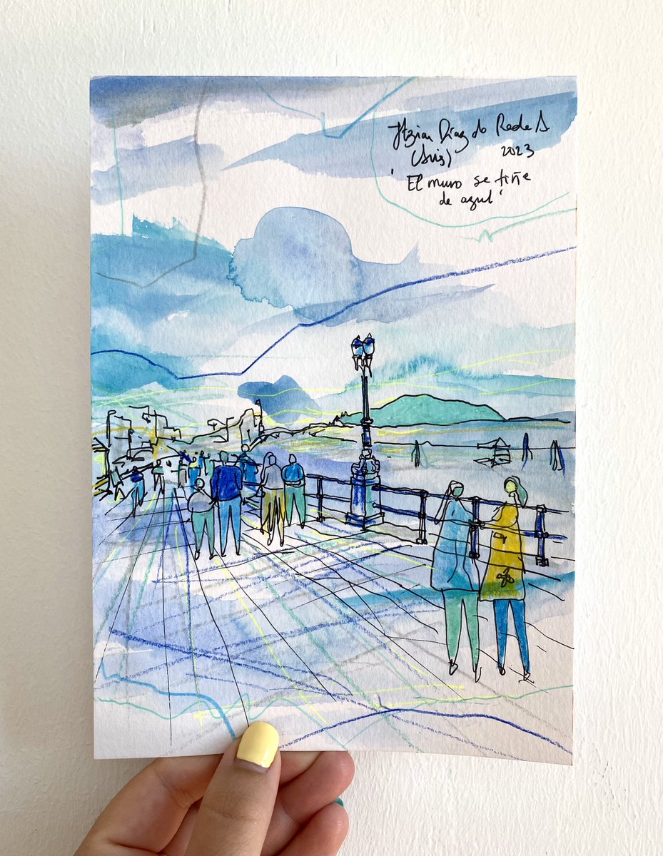 El muro se tiñe de azul 🩵✨

¿Un #rt ? Me gustaría que el dibujo lo viera el mayor número de personas, por favor.

Gracias ☺️

#Xixón #Gijón #Asturias #dibujo