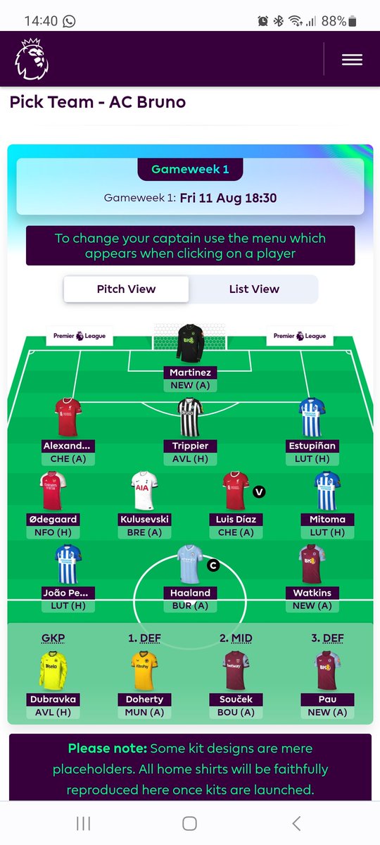 bruno0909's tweet photo. Here we go again!! @OfficialFPL #FPL https://t.co/CfGN86WqLZ