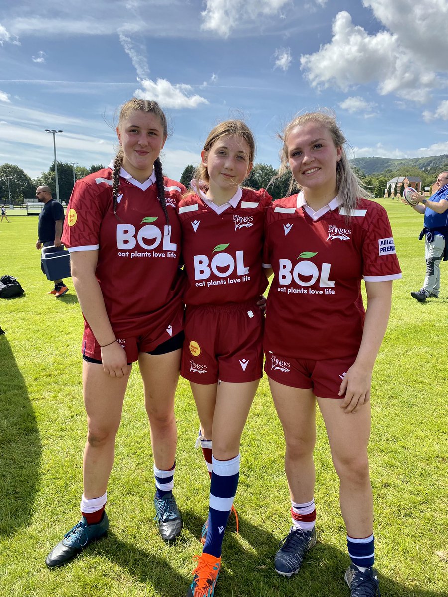 RufcGirls's tweet photo. All kitted up and good to go for todays @RFU Regional CofE Festival at Malvern College.  

Best of luck Tillie, Nel &amp; Molly playing with the #SaleSharksCentreofExcellence 

We’re all behind you 💪🏼🏉🦈 https://t.co/EqwwVE1NLQ