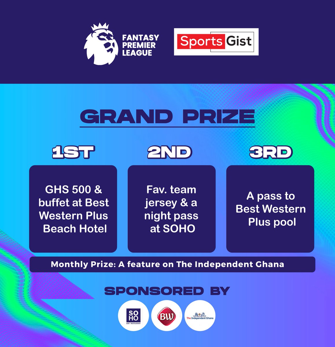 theSportsGist's tweet photo. SPORTS GIST #FPL

Free to join✅

To be eligible for prizes, you must:
- Like &amp; Retweet this post
- Follow @thesportsgist
- Subscribe to YouTube channel (https://t.co/135kyK0ihw) link in bio
- Email: sportsgist.ig@gmail.com

Code: bzqhx8

Auto Join link👇
https://t.co/L5m5Go00g5 https://t.co/pMFJPOkEOw