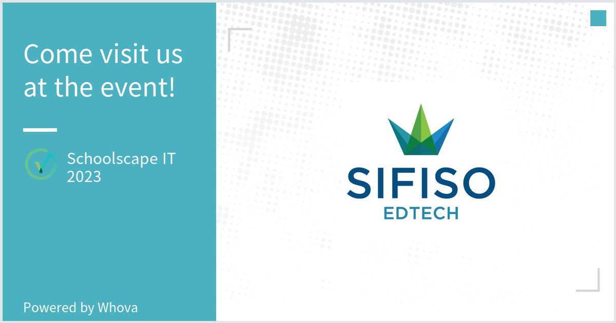 Come check us out at Schoolscape IT 2023. #SchoolscapeEvent #SchoolscapeIT #SchoolscapeIT2023 #SSIT2023 - via #Whova event app