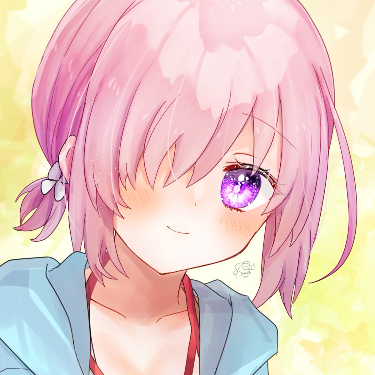 FGO「常夏の水着Ver2.5みたいなやつほしい #FGO #マシュ・キリエライト 」|はるかっぱのイラスト