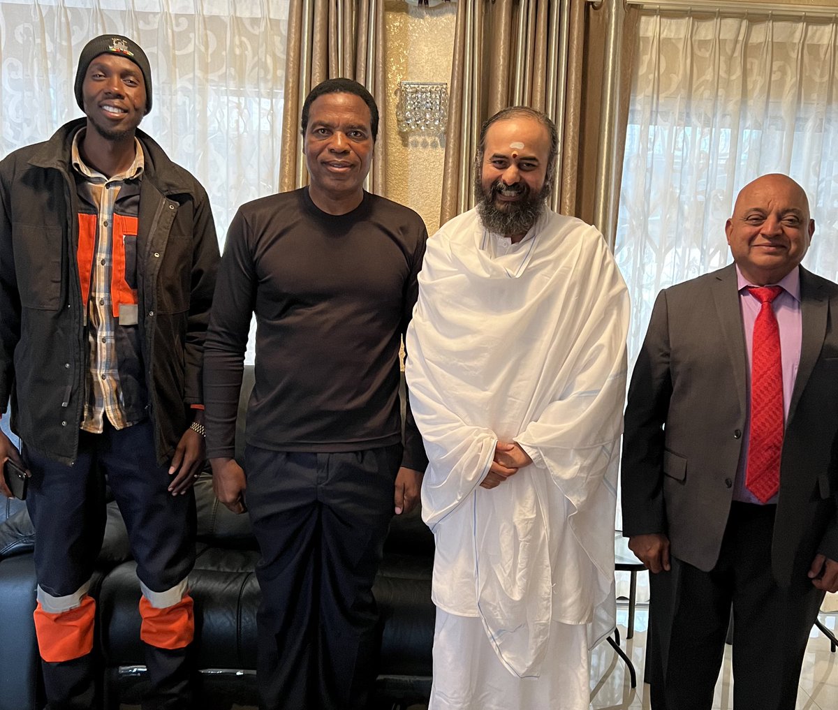 Had a truly amazing meeting with Mr. Rajubhai Modi, Deputy Minister of Industry &amp; Commerce, and Mr. Jabulani Sibanda, Provincial Chairman of Zanu PF in Bulawayo Province, Zimbabwe.