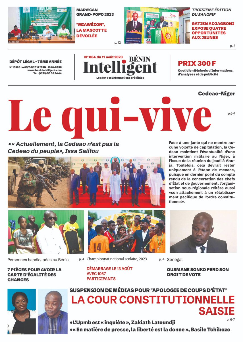 LandryAdelakoun's tweet photo. #Benin recours contre la décision suspendant le groupe de presse "La gazette du golfe"
 https://t.co/uw3w52kcxk

https://t.co/aUbWb8yO6i

https://t.co/5Hv6dl5Jm8

https://t.co/SHzUnTK4cn

#Liberty #HumanRighs #banouto #islamohebdo #beninintelligent #libreexpress #linvestigateur https://t.co/Qqq1DPEZ9t
