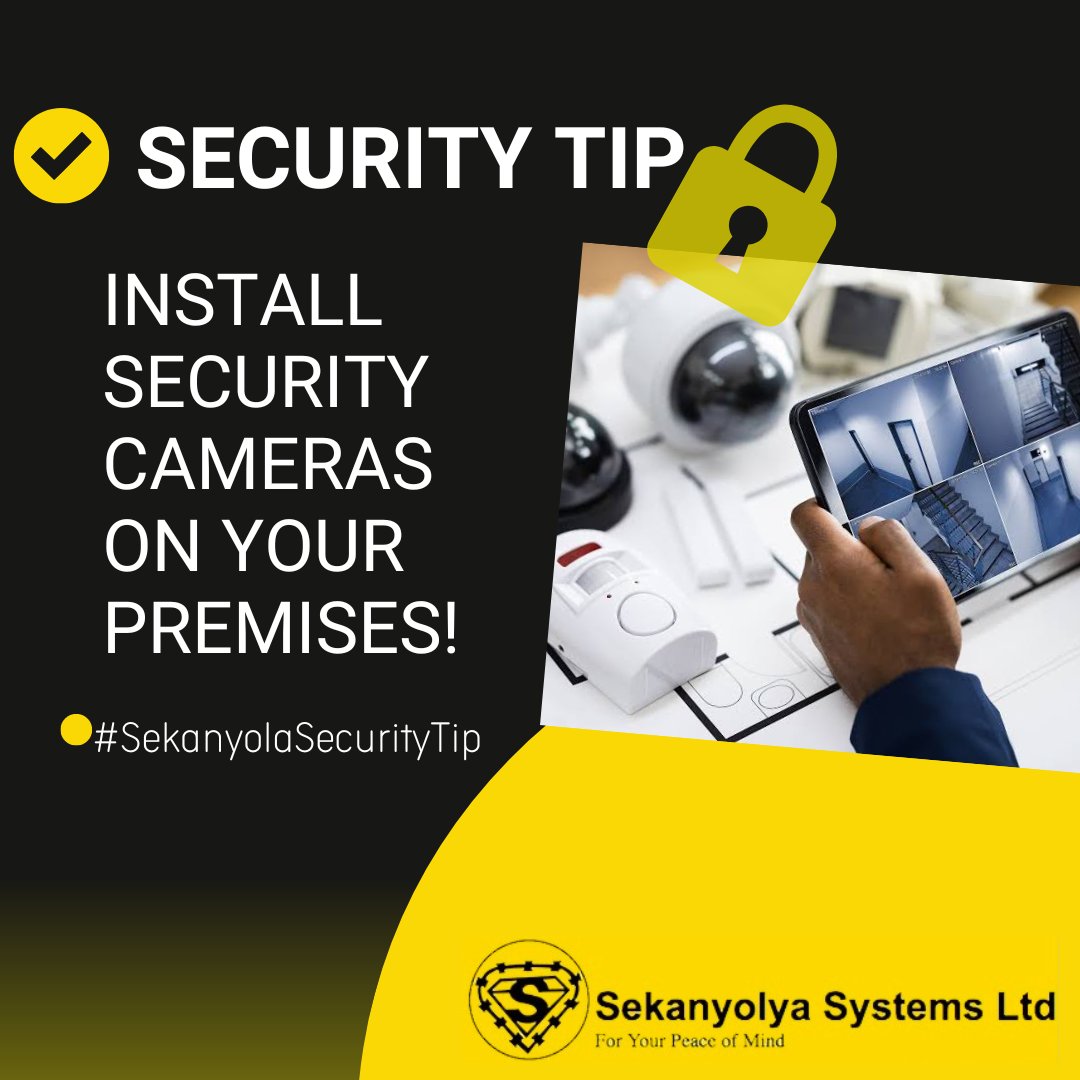 This is one home security solution that works as both a deterrent and a means to get justice.  
We recommend using a security camera with a mobile app, so you can see footage in real time. Get our Seka-Mobile package for your home.

#SecurityTip
#ForYourPeaceOfMind