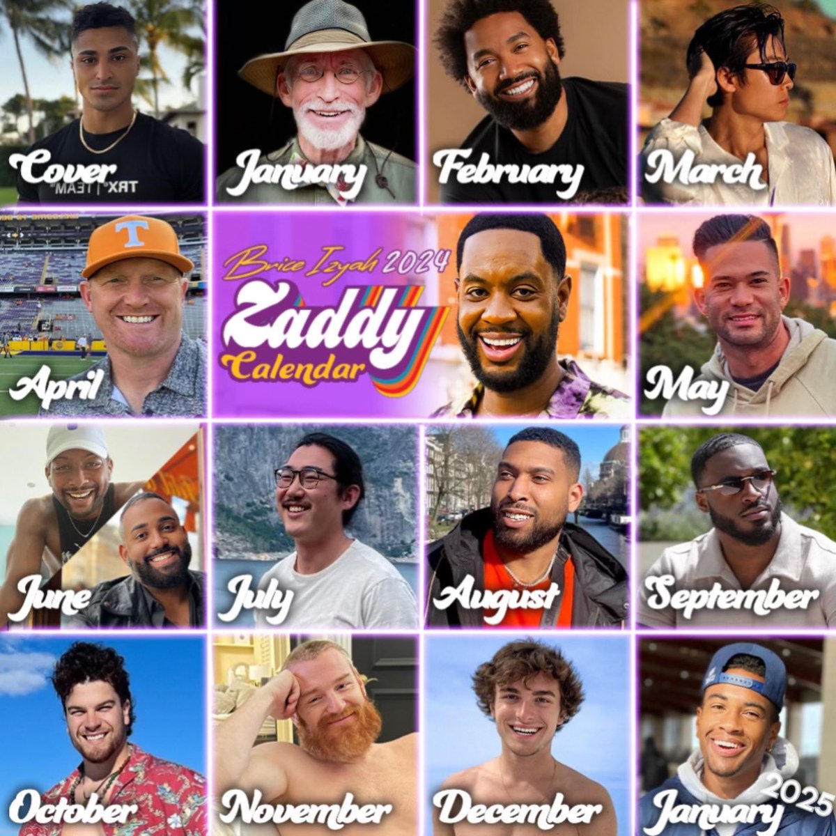 Zaddy Calendar 2025 cammy wilmette Zaddy Calendar 2025