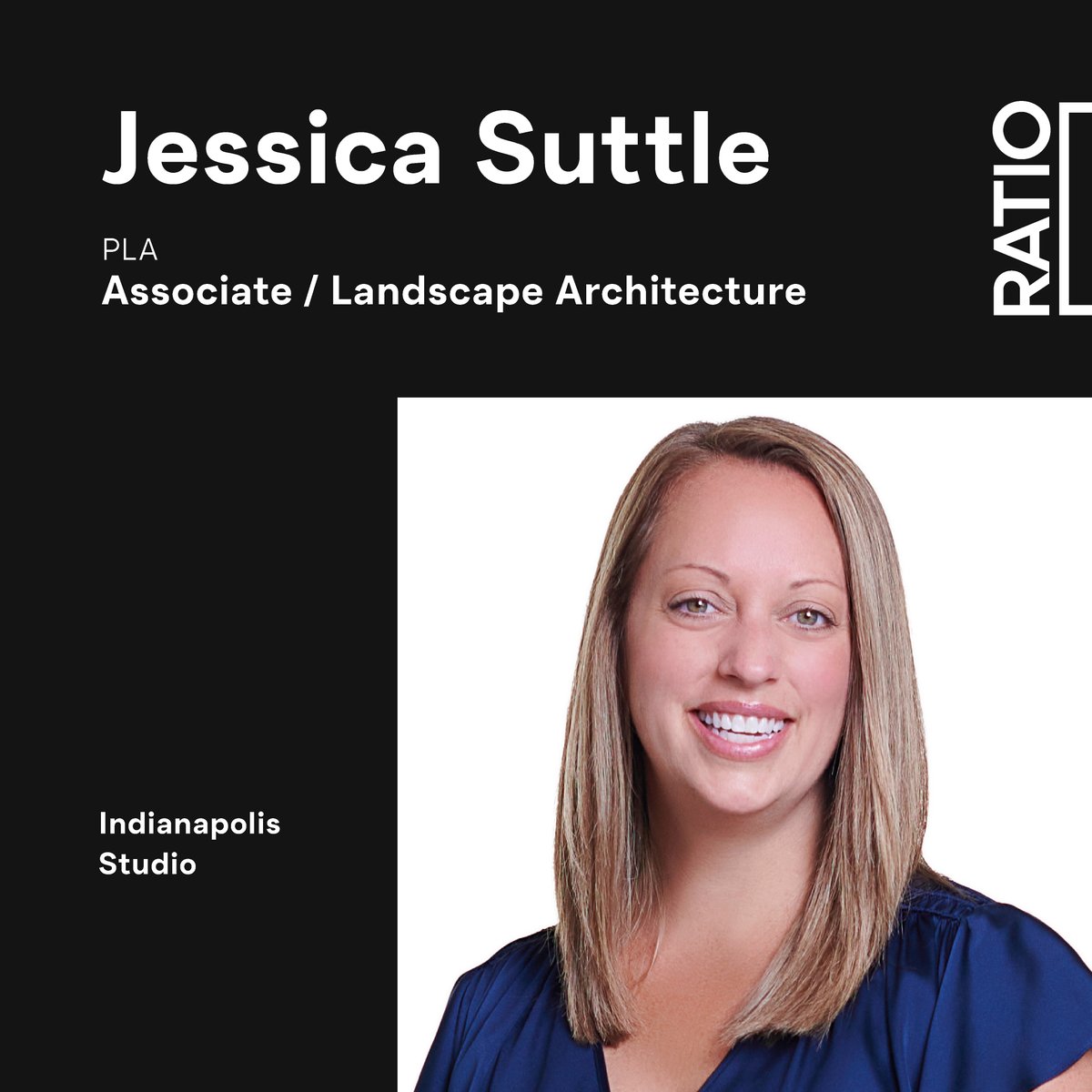 Help us welcome Jessica Suttle to RATIO! She joins us as an Associate Landscape Architect in our Indianapolis Studio. She brings over 12 years of expertise and we're excited to have her on our Landscape Architecture team to help transform spaces into awe-inspiring landscapes!