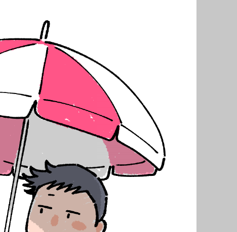 アプリ用の告知イラスト描いてます 「連載再開カウントダウン絵がかわいかったので」と担当さんに言われたけど… こんなぬるい絵で大丈夫なんだろうか #東京サラダボウル