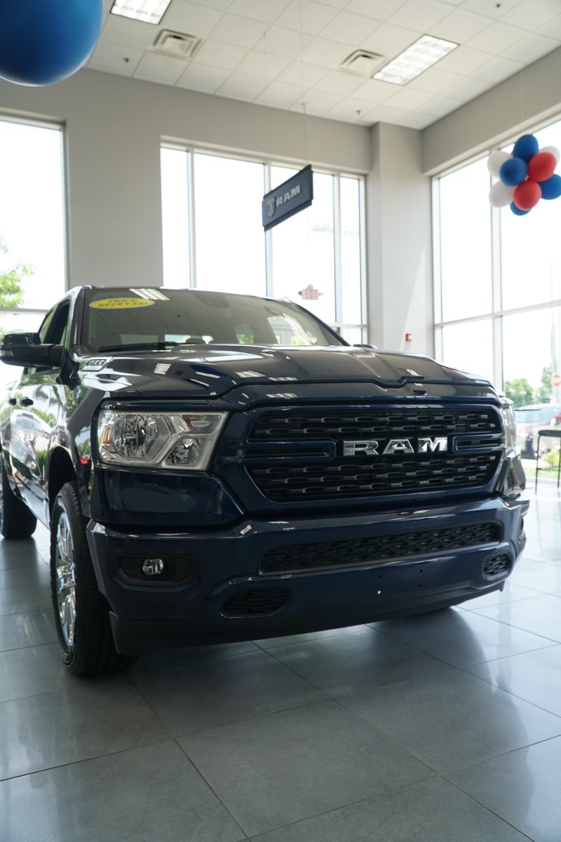 HertrichFam's tweet photo. The 2023 Ram 1500 Bighorn is today's #FunCarFriday. The Bighorn is where prime functions meet practical use– with heated door mirrors, rear parking camera, and perimeter lighting. The Bighorn can take your equipment wherever you need it. Shop now here: https://t.co/Lg6U8ZAxdk https://t.co/sR0fPymoLm