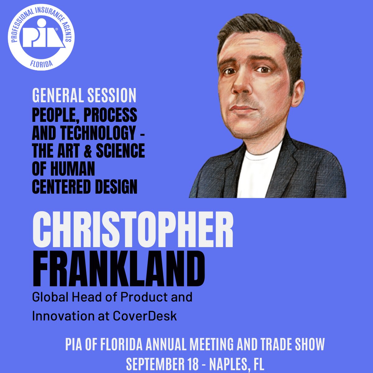 AI exciting or scary? @csfrankland gen. session at @piafl Ann Mtg & Trade Show to hear his thoughts on The Art & Science of #humancentereddesign & why ppl are as much a priority & necessity for the future of ins. as tech. Use SPECIAL23 to save more. lnkd.in/esXjkThF