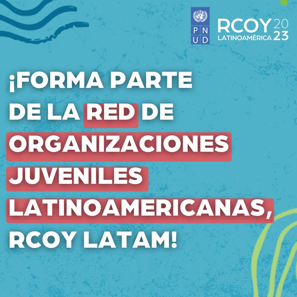 ¡Sé parte de la red de organizaciones juveniles latinoamericanas, @rcoylatam! 🙌 🗓️Fecha límite: 15 de agosto ✅Requisitos: 👥Edad promedio de los mimebros entre 18-35 años 🌎De Latinoamérica 🌿Al menos 1 iniciativa vinculada a la acción climática 👉Únete: bit.ly/3qpmAIC
