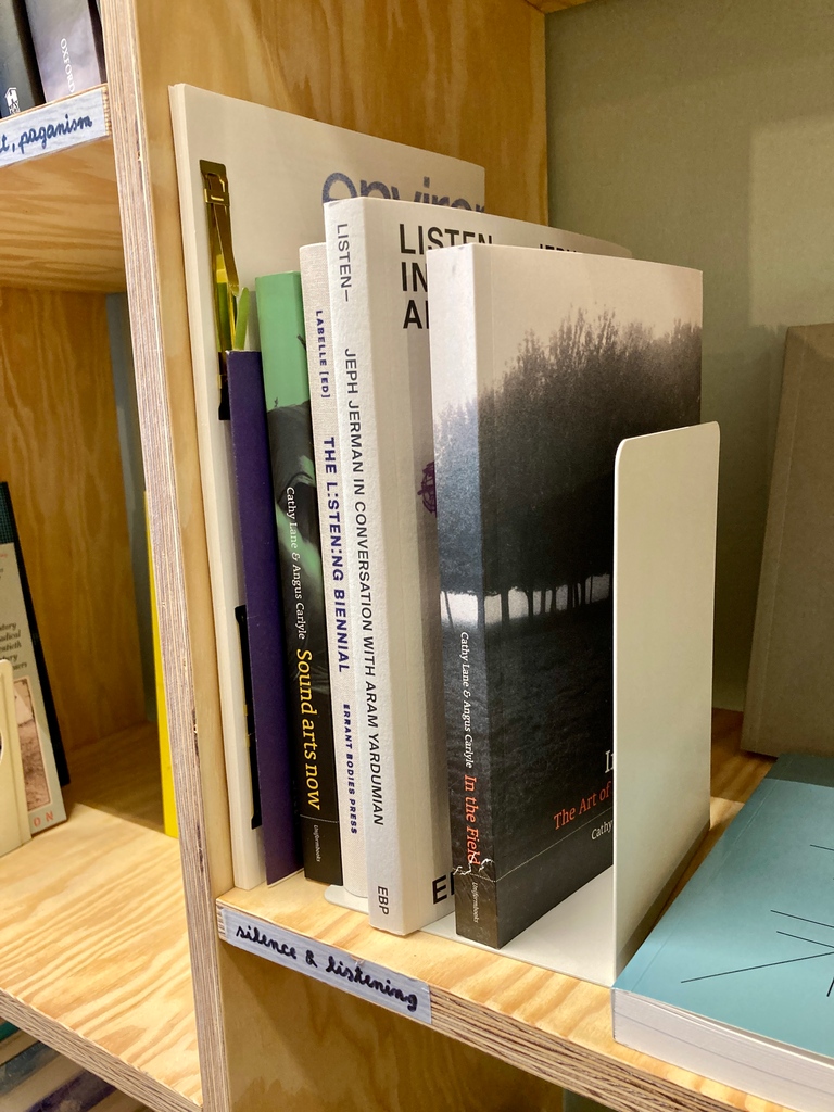 writeandshine's tweet photo. On a visit to Berlin, I visited Zabriskie, a bookshop focused on nature, ecology, countercultures and visions.

It’s a light-filled space with botanical prints on walls, poetry and zines gently placed on shelves. My favourite section was ‘Silence and Listening’ - beautiful! https://t.co/ztSRmLBWoE