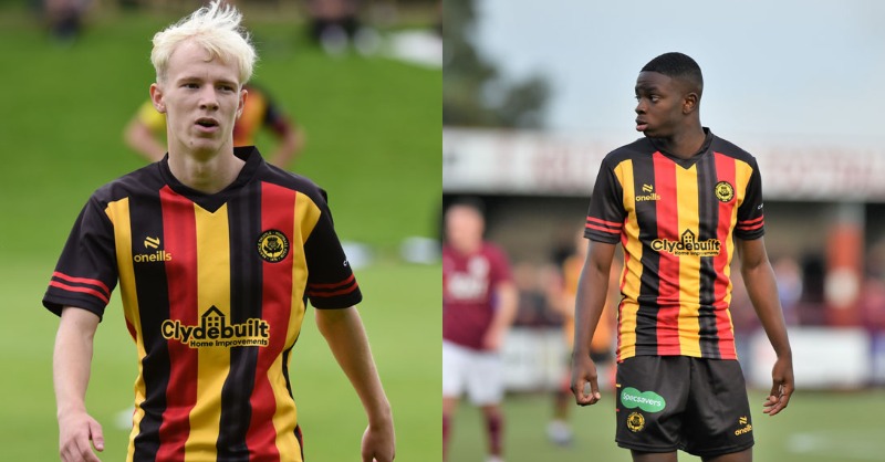 PartickThistle's tweet photo. We can today confirm that @ThistleWeir Youth Academy graduates Jamie Taggart and Sallu Turay have joined @gartcairnfc on loan for the 2023/24 season.
Everyone at the club wishes Jamie and Sallu the best of luck for the duration of their loan spell!
