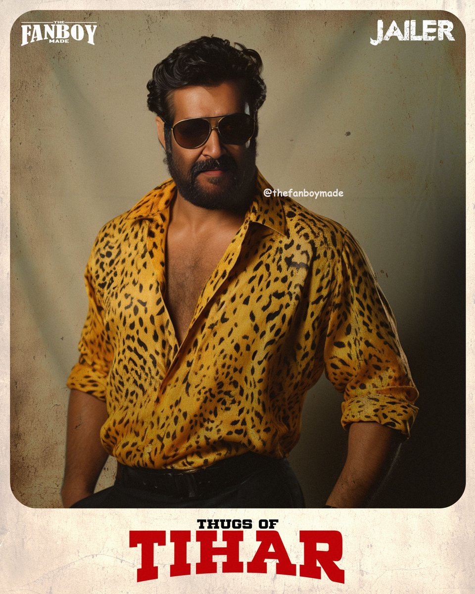 thefanboymade's tweet photo. #ThugsofTihar
Our Tribute to the #Jailer &amp; Co.
Made with AI + Photoshop by @thefanboymade

#thefanboymade #TFM #thalaivar #superstar #rajini #rajinism #getrajinified #mohanlalfansclub #rajinikanthstyle #drshivarajkumar #shivannafans #lalettan #mohanlal #Shivanna https://t.co/0PjJp49IAJ