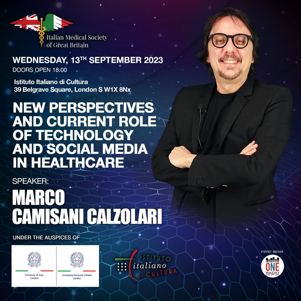 imsogb's tweet photo. The series of events of the Italian Medical Society of Great Britain continues!

Next event on 13th September 2023, at the Italian Cultural Institute, London

https://t.co/vlM161ofUn https://t.co/cOQSDv8Dhi
