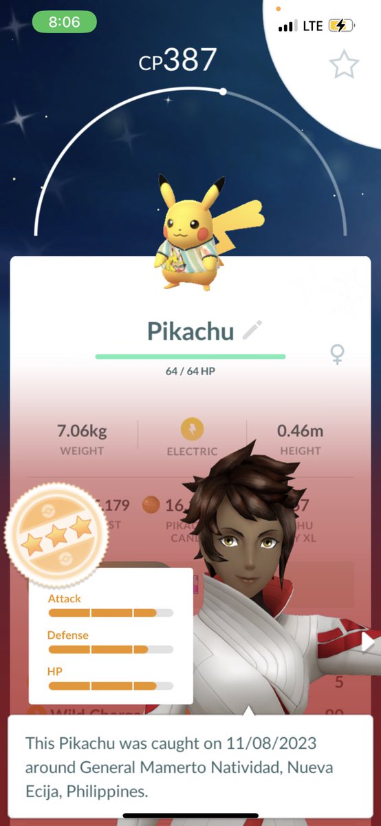 Jomelson31's tweet photo. I got this shiny ✨ glitch pikachu .. the color did not change 😅

@pokedaxi https://t.co/wqNTa1b4Nd
