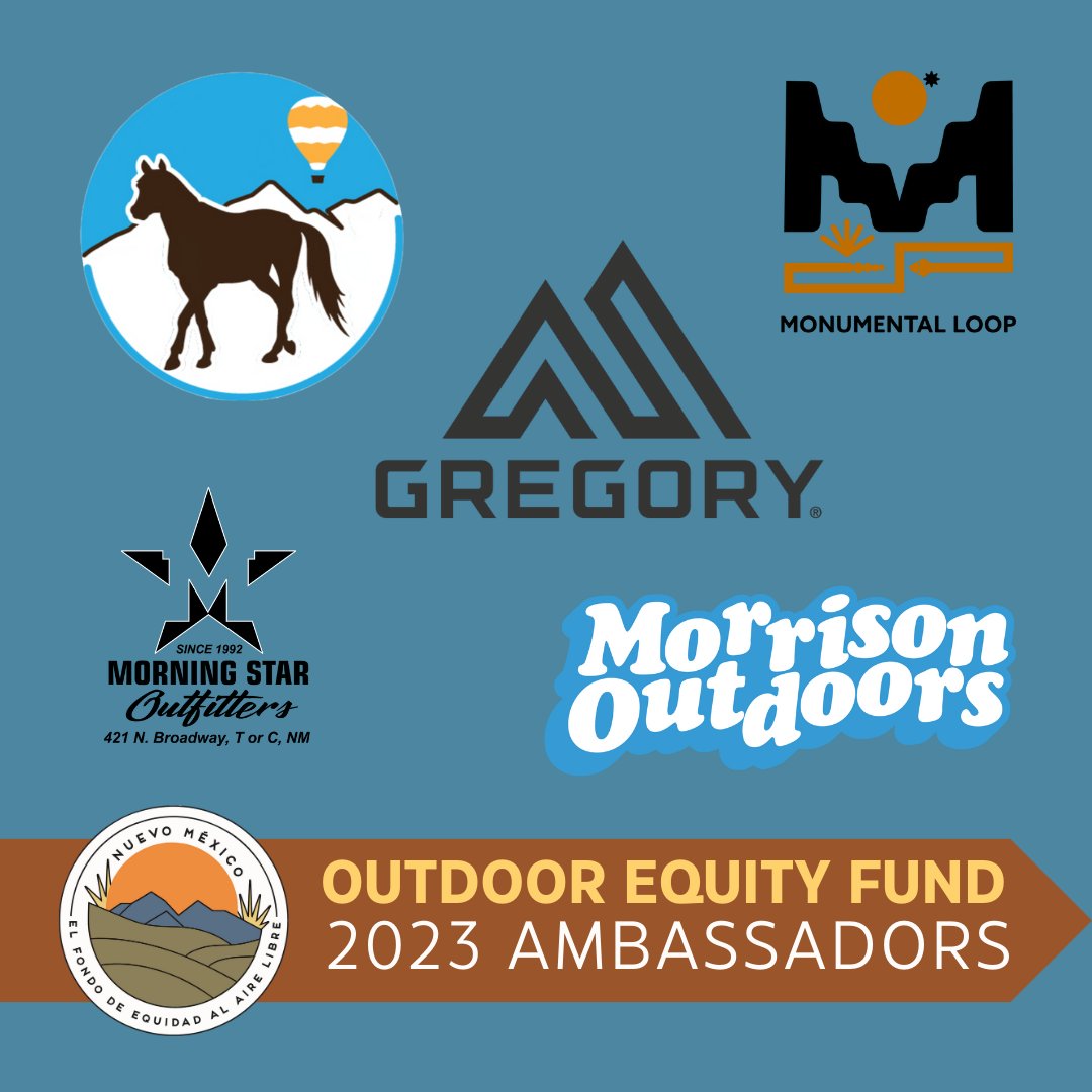 NMoutdoorrec's tweet photo. We are excited to officially announce our 2023 #OutdoorEquityFund Ambassadors. This new ORD program bridges the gap between OR businesses, educational resource organizations, and OEF recipients.
#OEFAmbassador #OutdoorEquity #EquityFundFriday #NewMexico #OutdoorAccess https://t.co/HKxixwOak8