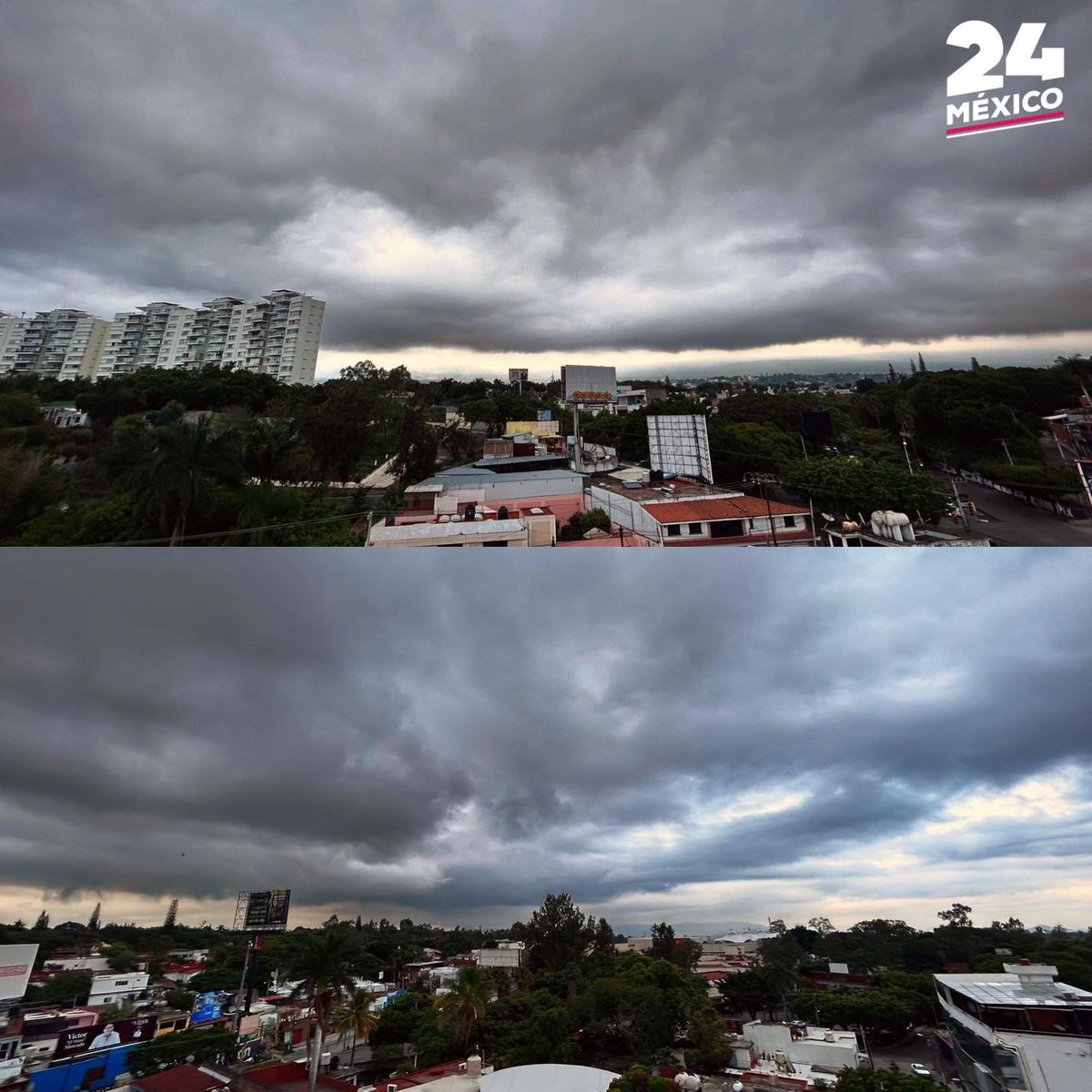 24_morelos's tweet photo. CIELO DE ESTA MAÑANA

Así se ve en distintos puntos de #Cuernavaca, el cielo este viernes. https://t.co/xLWohS94MP