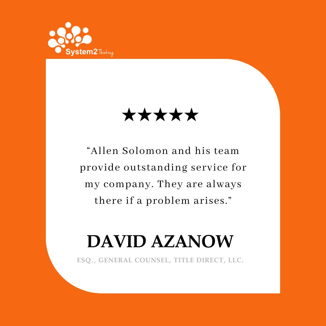 System2Consult's tweet image. Our work speaks for itself, but these stars shout! 

Another satisfied client at S2T 🤝 Thank you for trusting us with your title insurance needs.

#System2Thinking #S2T #5StarReview #S2TSatisfaction