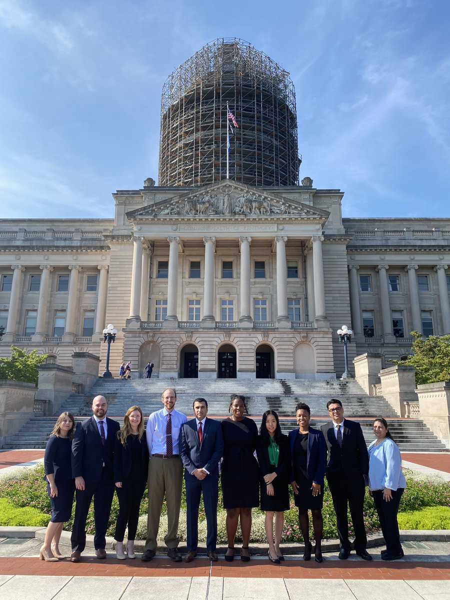 KYMedAssoc's tweet image. The 2023 class of the #KPLI is in Frankfort today for the "From Advocacy to Leadership" weekend session