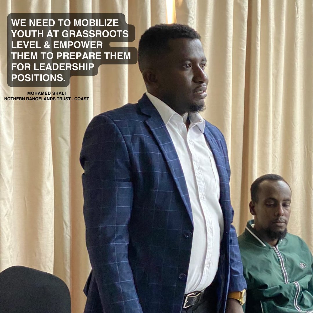 It is critical to mobilize youth at grassroots level and create a united voice to lobby for space in local and national platforms. #YouthDay #YouthLead <a href="/NRT_Kenya/">@nrt_kenya</a>