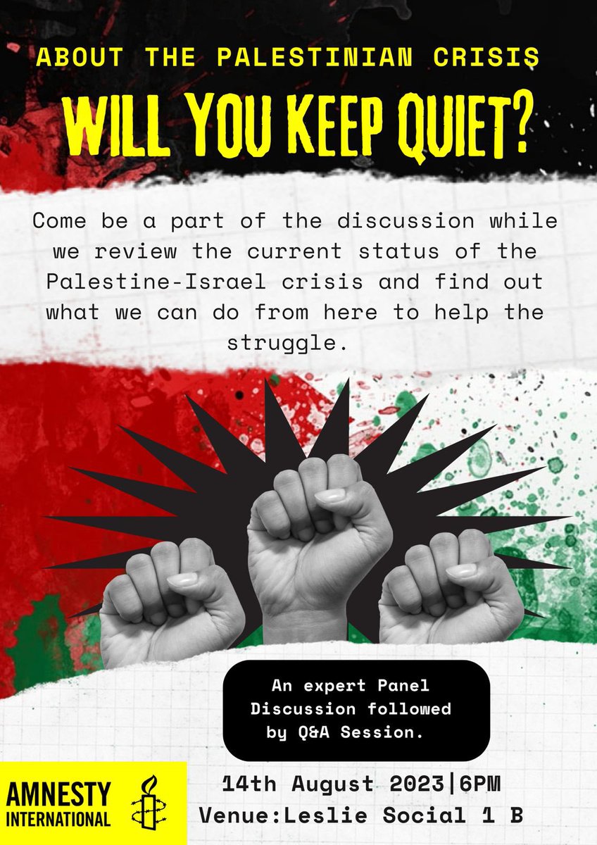 Palestine - will you be quiet? Upcoming event in Cape Town.