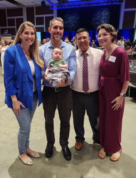The_RyLo's tweet photo. Had the honor of being the MC for @PregCtrWest last night. I even found a way to get @MrsRylo up on stage with me. The keynote speakers were Bobby and @JackieFrancois Angel. They gave a great witness and were so down to Earth. https://t.co/s4goA7VEul