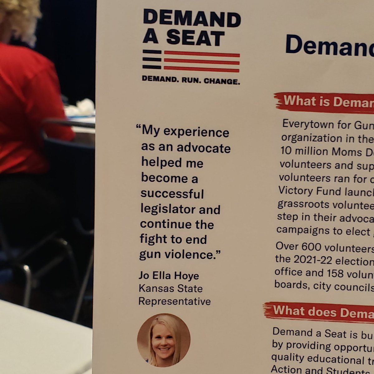 I spy my own Kansas 🌻 House Rep @joellahoye on the #GSU2023 #DemandASeat materials 
@MomsDemand