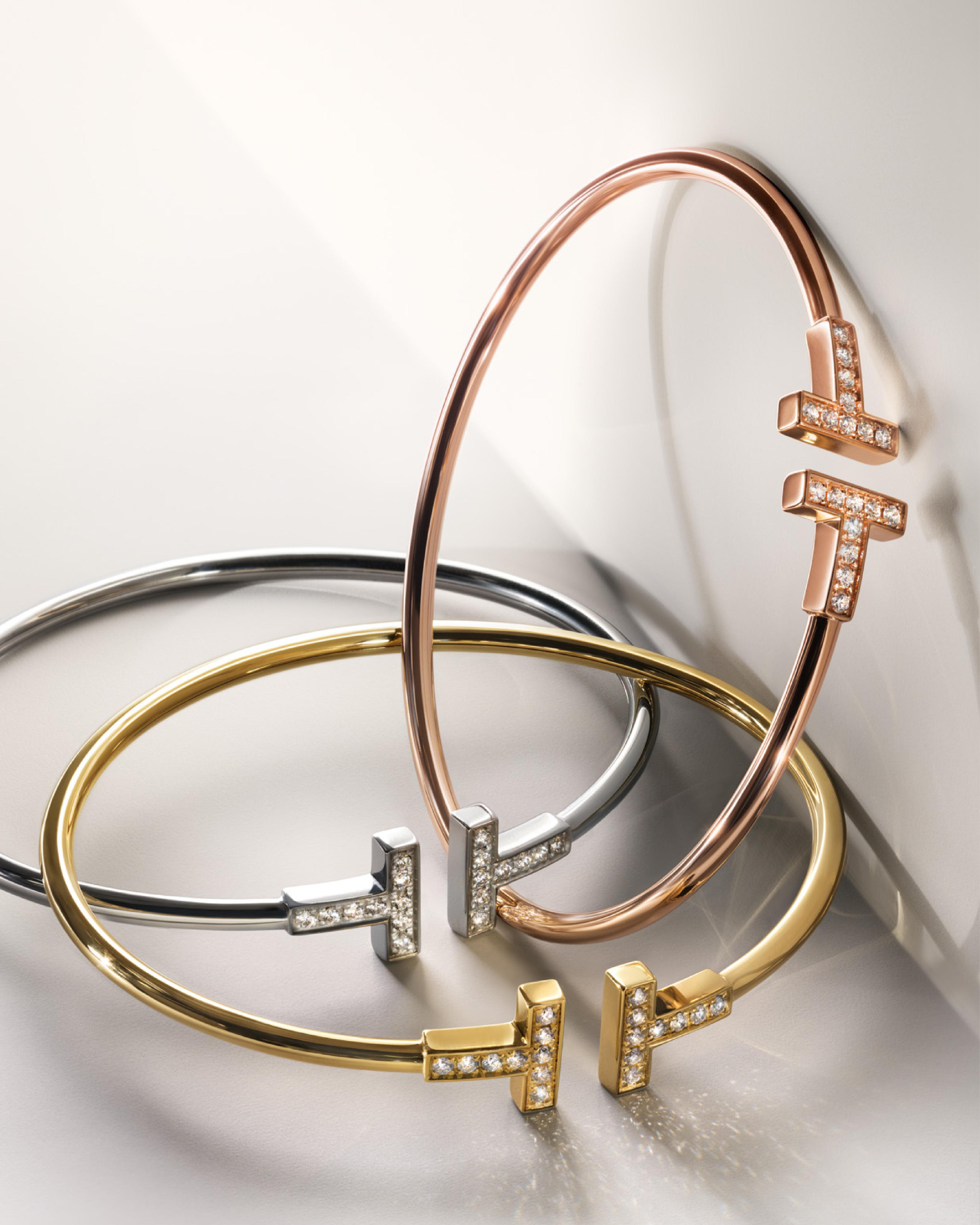 Tiffany t bracelet stack deals