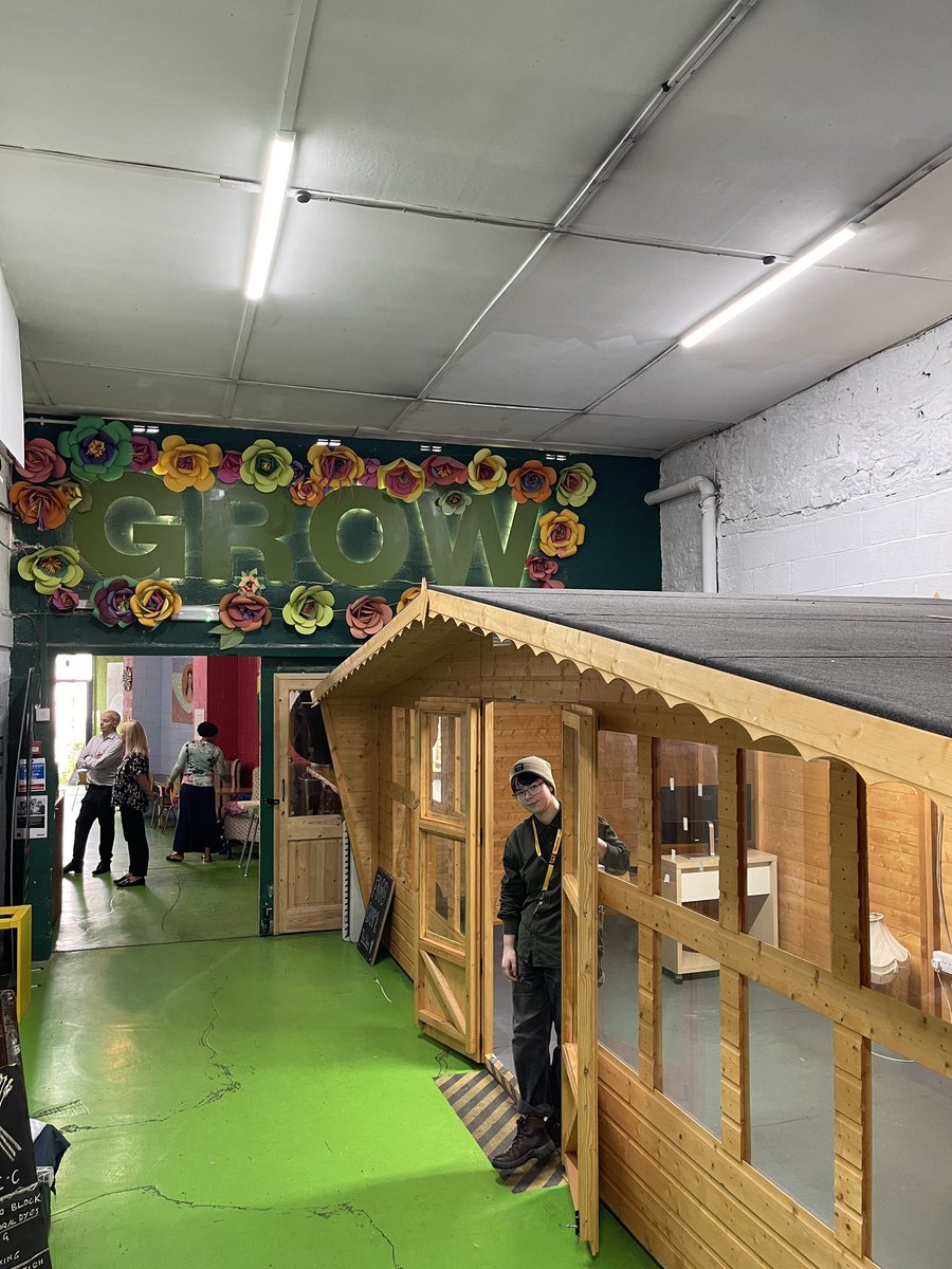 ✨vibing in my shed ✨ QueerOutLoud and <a href="/Neu_DICE/">Neu_DICE</a> got a shed at The Plot yesterday! We’re going to be selling products by local queer artists and all round having a lovely gay and ND time