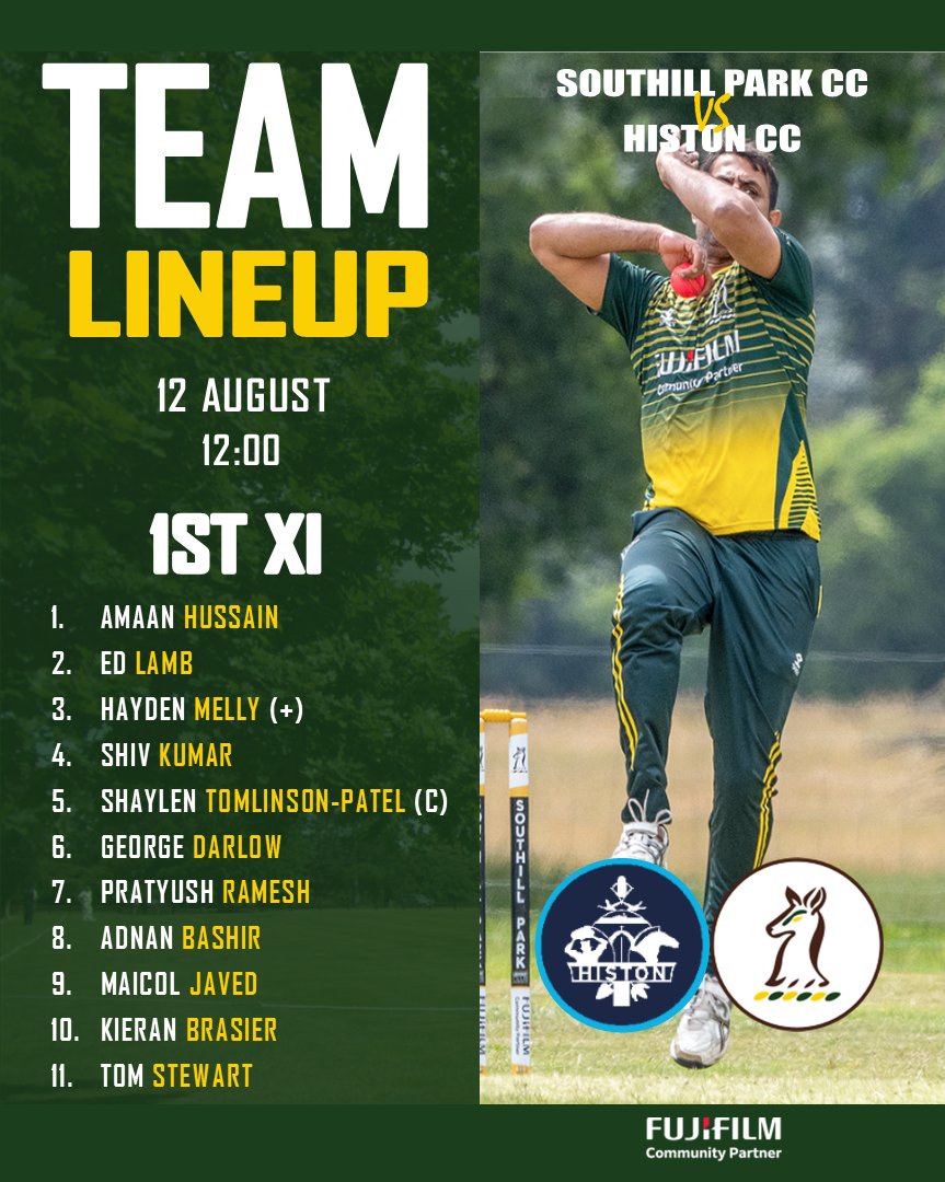 southillcricket's tweet image. #TEAMLINEUP for our Saturday games this weekend. 

🦌 1st XI travel over to @histoncc in another @WhitingDiv1 pink ball 50-over game 

🦌 2nd XI will host #BrettonCC in the @huntsccl, where the game will be streamed live via our YouTube channel via @Frogboxlive 

#GoDeers #SPCC