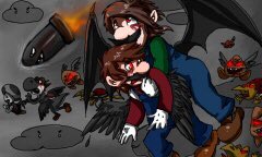 jengleeart's tweet photo. When I was 15-16 I almost exclusively drew edgy Mario fanart on my 3DS and I haven’t told a soul about it until right now https://t.co/vm550KXekD