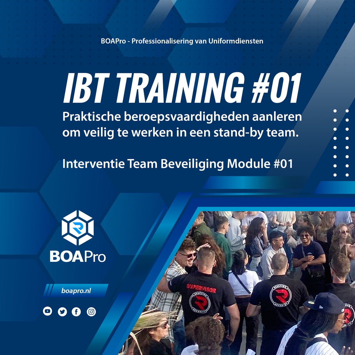 safedefense1's tweet photo. In een wereld waarin veiligheid een voortdurende zorg is, groeit het besef onder beveiligers dat het volgen van een IBT Training voor interventieteams van onschatbare waarde is.
Deze training stelt hen in staat gewelddadige conflicten op een effectievere wijze op te lossen. https://t.co/pFsfXrUCHO