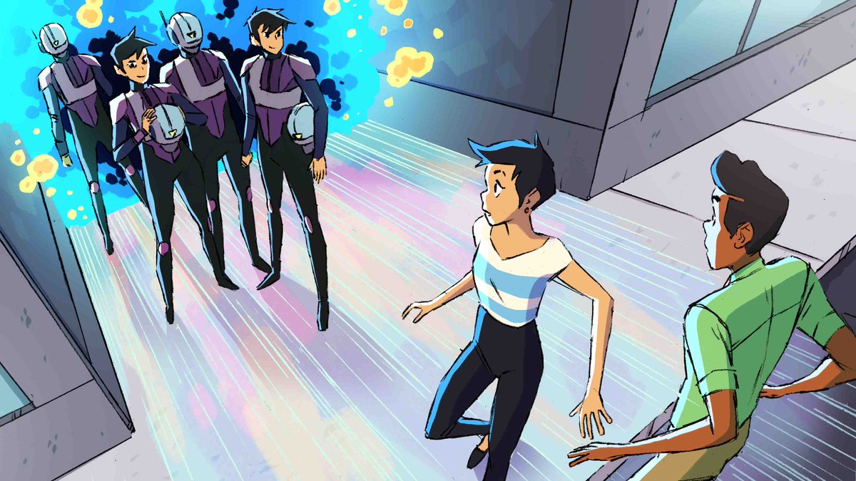 quick jump ahead to Ep7 to share my painted versions of these sketches from Jake from the pitch since he dropped these! getting to do these very early on is a large part of why this episode is my favorite and will always hold a special place in my heart. also Mxy is a menace