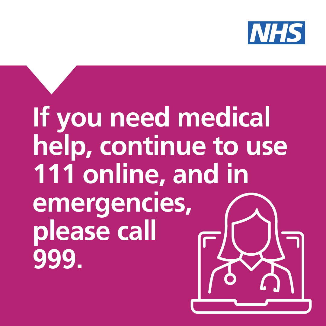 Some services may be affected due to strike action. Please continue to come forward for NHS care, if you need medical help use 111 online, and in emergencies, please call 999. mse.nhs.uk/patients-and-v…