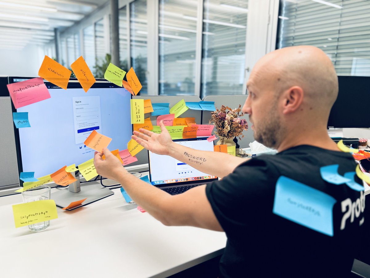 Proton_Pass's tweet image. 📣 &quot;Proton tells teammates to use stickies for password management.&quot;