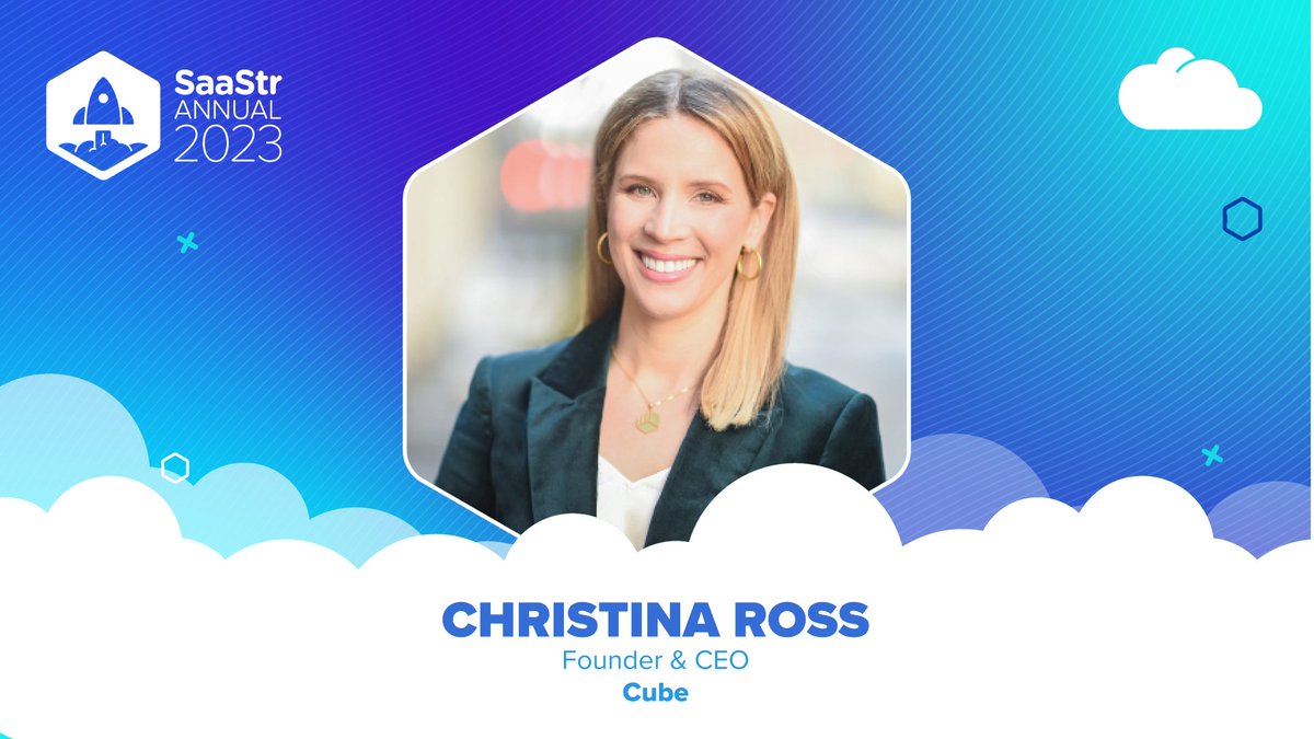 Cube (@cubesoftwarehq) on Twitter photo Heading to <a href="/SaaStrAnnual/">SaaStr Annual</a> ? Looking for tips on how to effectively raise venture capital?
Come watch Cube CEO, <a href="/cfochristina/">Christina Ross</a>, in discussion with the CEOs of <a href="/spekitapp/">Spekit</a> and <a href="/ComplyantApp/">ComplYant</a>!
📅 September 6th at 2:30 PM PDT. More details 👉 events.bizzabo.com/429436/agenda/… Heading to <a href="/SaaStrAnnual/">SaaStr Annual</a> ? Looking for tips on how to effectively raise venture capital?
Come watch Cube CEO, <a href="/cfochristina/">Christina Ross</a>, in discussion with the CEOs of <a href="/spekitapp/">Spekit</a> and <a href="/ComplyantApp/">ComplYant</a>!
📅 September 6th at 2:30 PM PDT. More details 👉 events.bizzabo.com/429436/agenda/…
