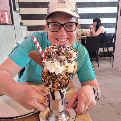 Tracy Bowser, a kindergarten teacher at AELS, hiked the Tour Du Mont Blanc this summer. Mrs. Bowser and her husband hiked 110 miles and gained over 30,000 feet of elevation through France, Italy and Switzerland. What a great way to spend summer break! #RepthatA