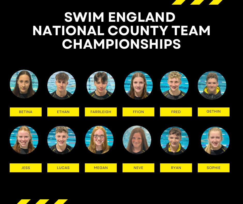 Congratulations to the following 12 swimmers who have been selected to represent Wiltshire at the Swim England National County Team Championships in Sheffield on 8th October