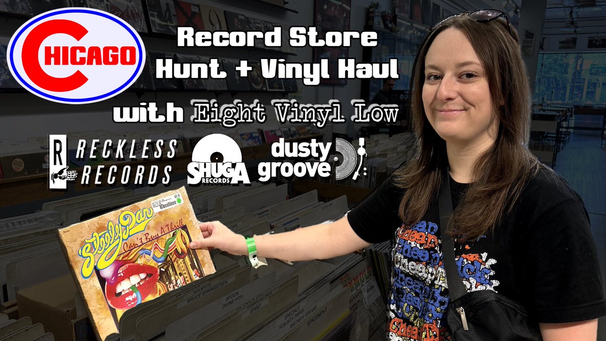 Record_Spinner's tweet photo. On today’s video, Emma from EightVinylLow and I go on a Chicago record store hunt and showcase our vinyl acquisitions.
#vinyl #vinylcollector #vinylcommunity #vinylhaul #chicago #eightvinyllow #recordstore #dustygroove #recklessrecords #shugarecords
https://t.co/dpajcxhXQT https://t.co/ItNCwhv9tB