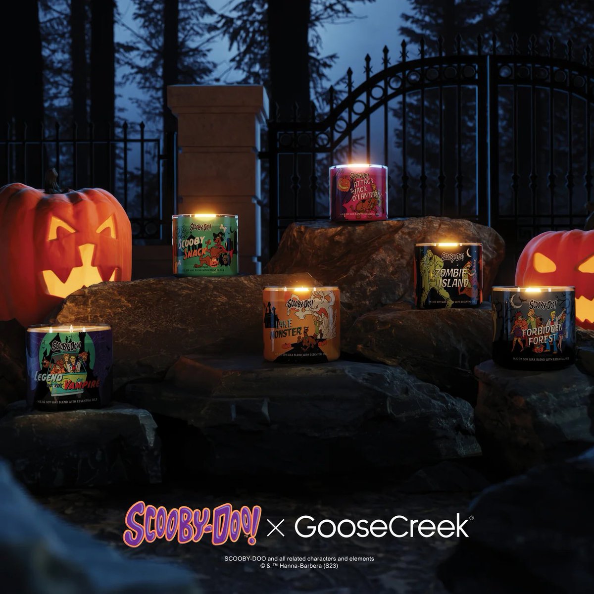Check out the new Scooby-Doo! Goose Creek Candle Collection just in time for the Fall Season! 🎃🕯️ #ScoobyDoo #GooseCreek