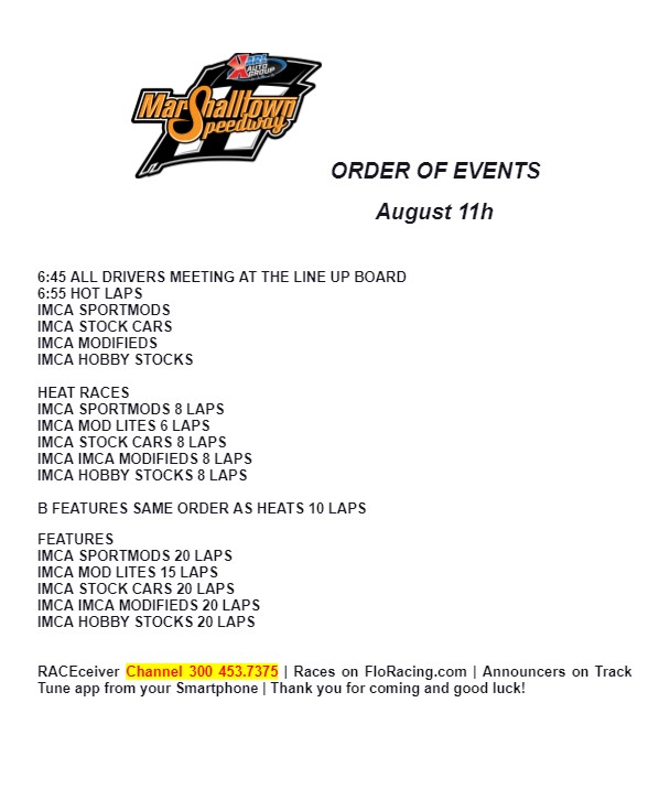 foxman1987's tweet image. 🏁IT'S RACE DAY AT THE Karl Auto Group of @MoTownSpeedway .......Tonight is BHE Night $1,000 to win Before the Creek for IMCA Sport Mods + IMCA Weekly Racing  🏁

* Hot Laps at 6:55p
* Racing at 7:30p

📋 (Lineups &amp;amp; Results)  @MyRacePass
💻📺 @FloRacing 
🎧📱 @TrackTuneLive