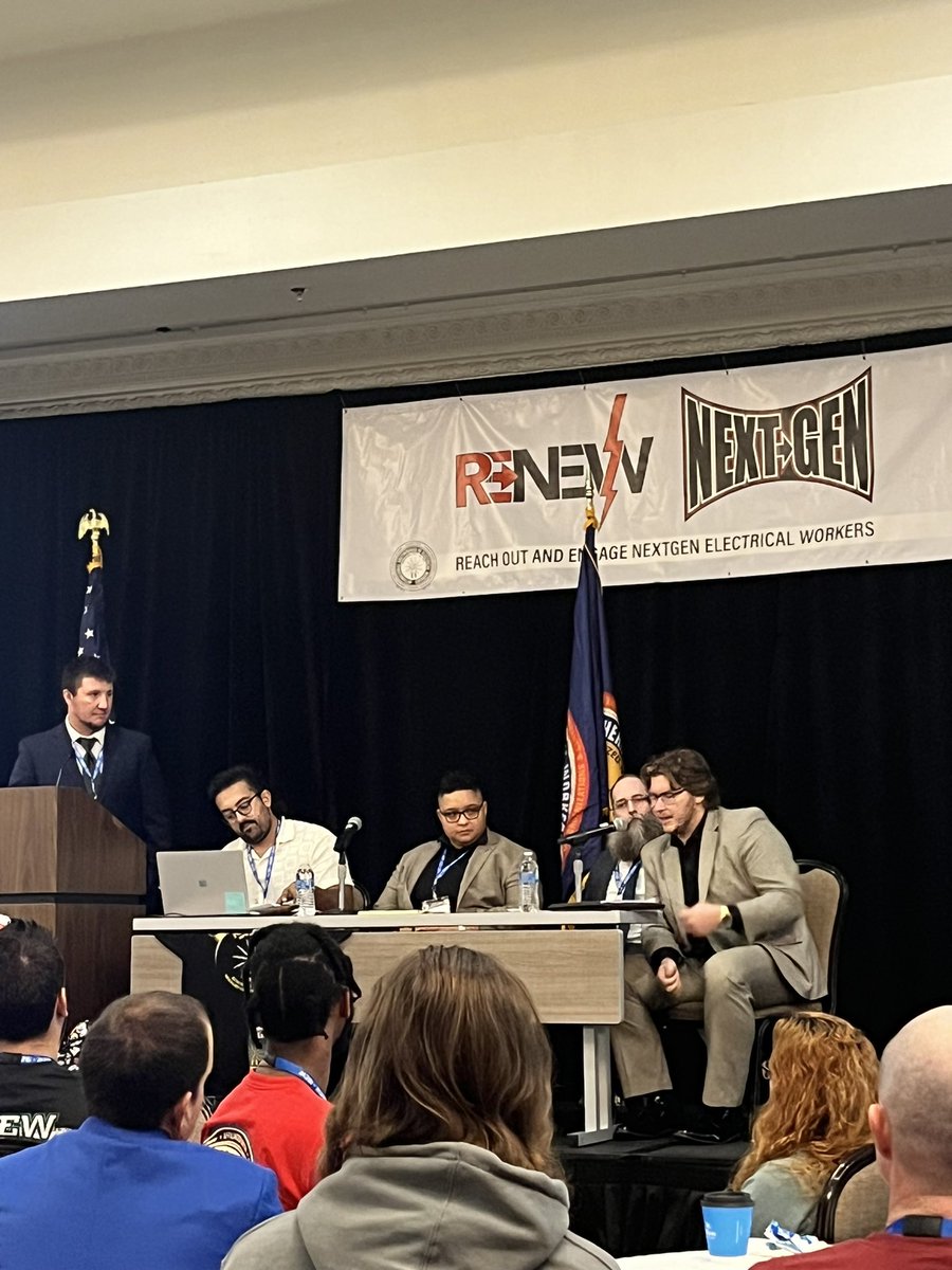 3DYC member Jordan Layhew from local 29 sharing his success with his local RENEW committee. #ibew2023rng  #ibew