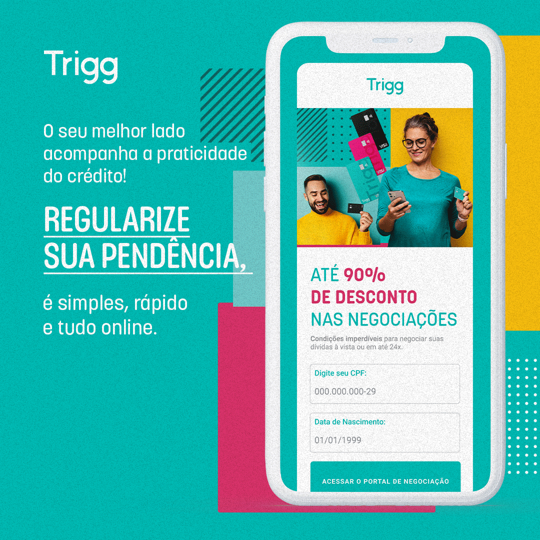 O bolso pesou? A gente te ajuda!
Tá rolando descontão no nosso portal negocie.trigg.com.br! 😉 Você não quer ficar de fora dessa, né? #BeTrigg #VivaOSeuMelhorLado
