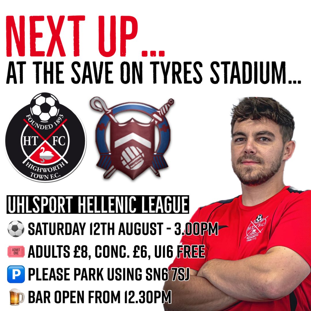 NEXT UP…

Our attention turns back to the <a href="/HellenicLeague/">Hellenic League</a> tomorrow as we welcome <a href="/MangotsfieldUtd/">Mangotsfield United FC</a> to The Save On Tyres Stadium for our first home game of the season

Get along and support the lads as we hope to secure another win

🔴⚫️🔴⚫️

📸 <a href="/chrismyattphoto/">Chris Myatt Photography</a> 

<a href="/swsportsnews/">South West Sports News</a>