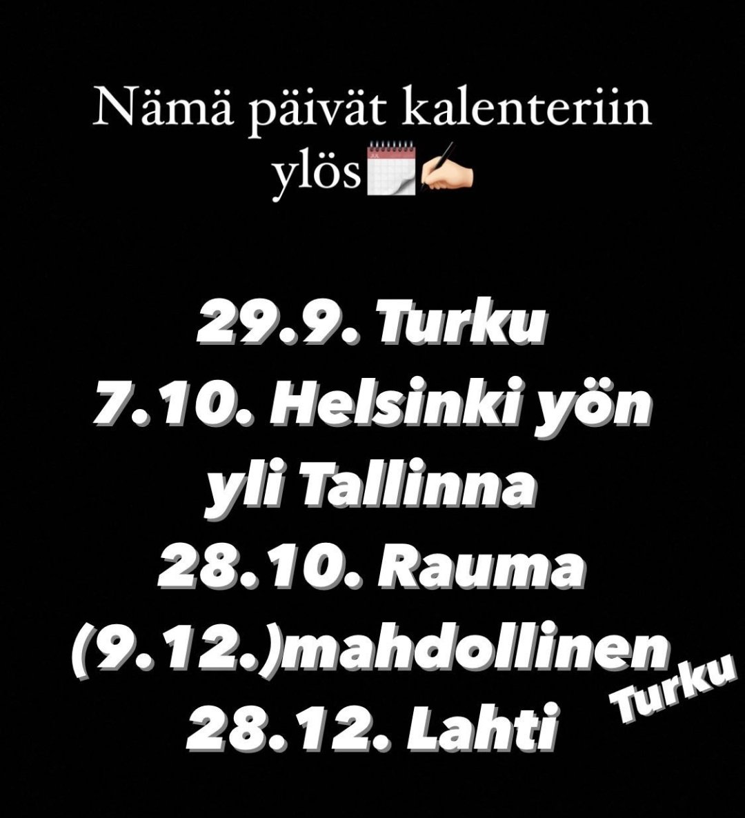 Syksyn kannattajamatkat. ♠️💪