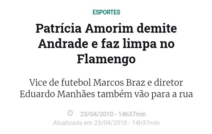 MonkProfit's tweet photo. Até a Patricia Amorim teve a coragem que o Landim não tem https://t.co/SwnFtpLYae