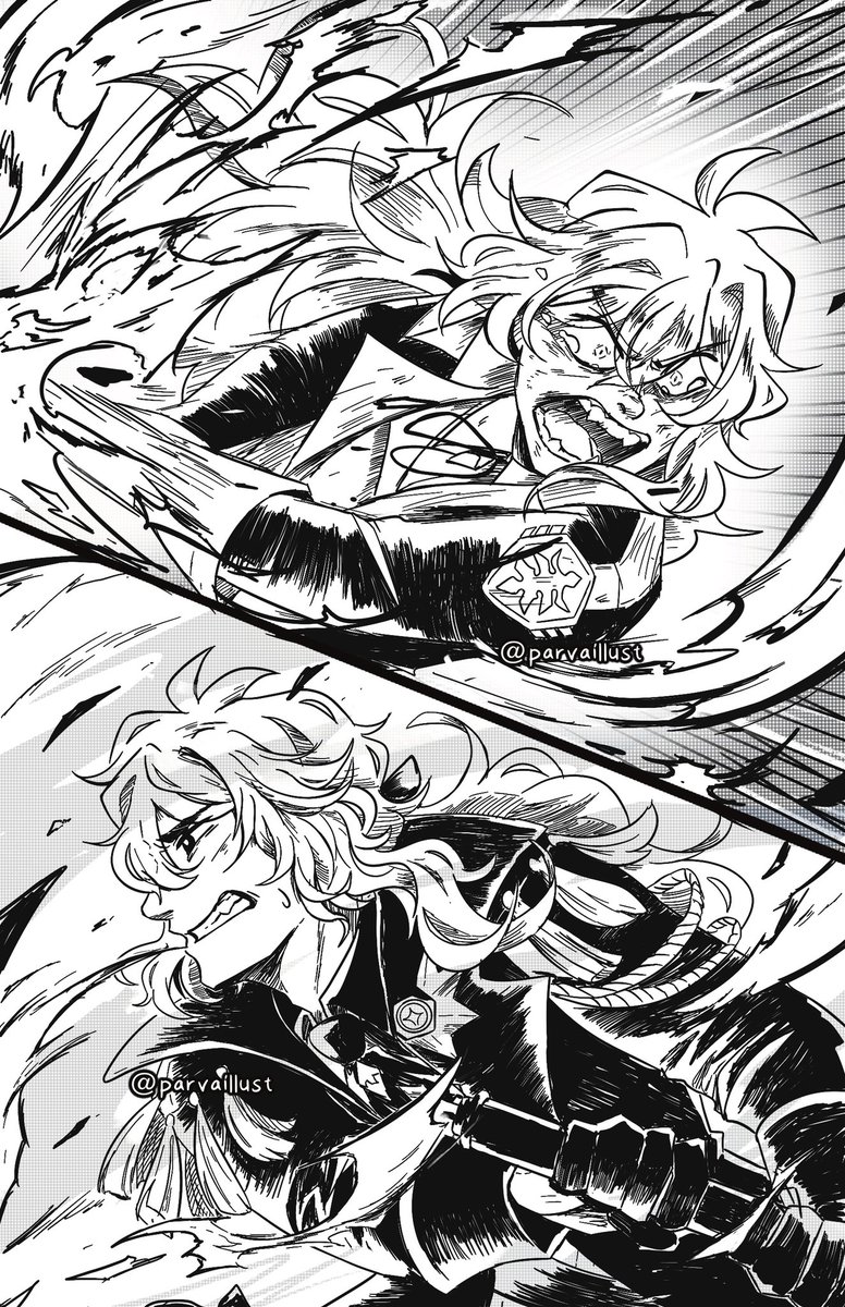 HariiNezumi's tweet photo. DILUC BEING A BIG BRO TO KAEYA;;; HE FINALLY PROTEC 😭😭😭💕💕💕 
_
More scenes from the fic that @AngstArchon318  wrote in the @rainanthology  zine!
Fic in thread! https://t.co/E7yqJQ582W