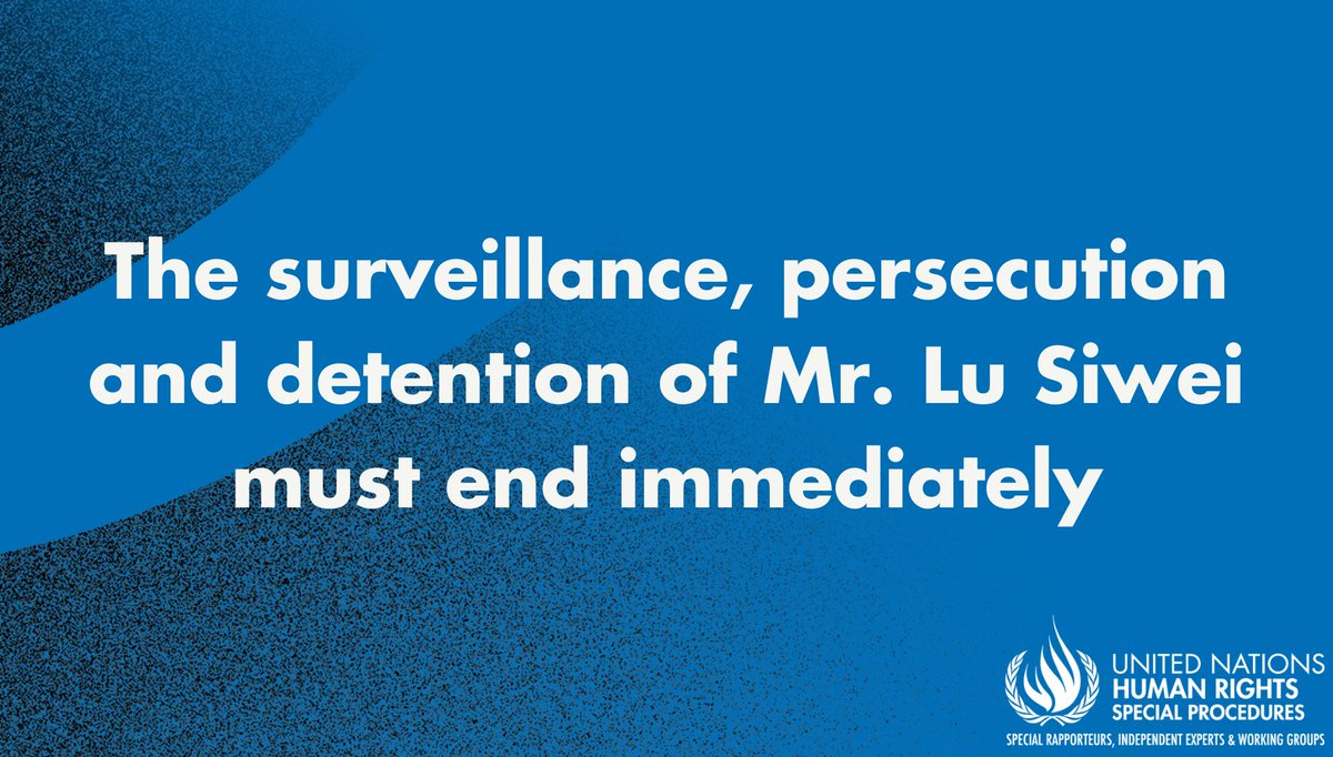 UN_SPExperts's tweet photo. UN experts call on Lao People’s Democratic Republic to end the arbitrary detention of Chinese lawyer and human rights defender, Lu Siwei, and permit him to continue his journey to reunite with his family. https://t.co/IPW5d0mf1O https://t.co/JDvdZnWt5z